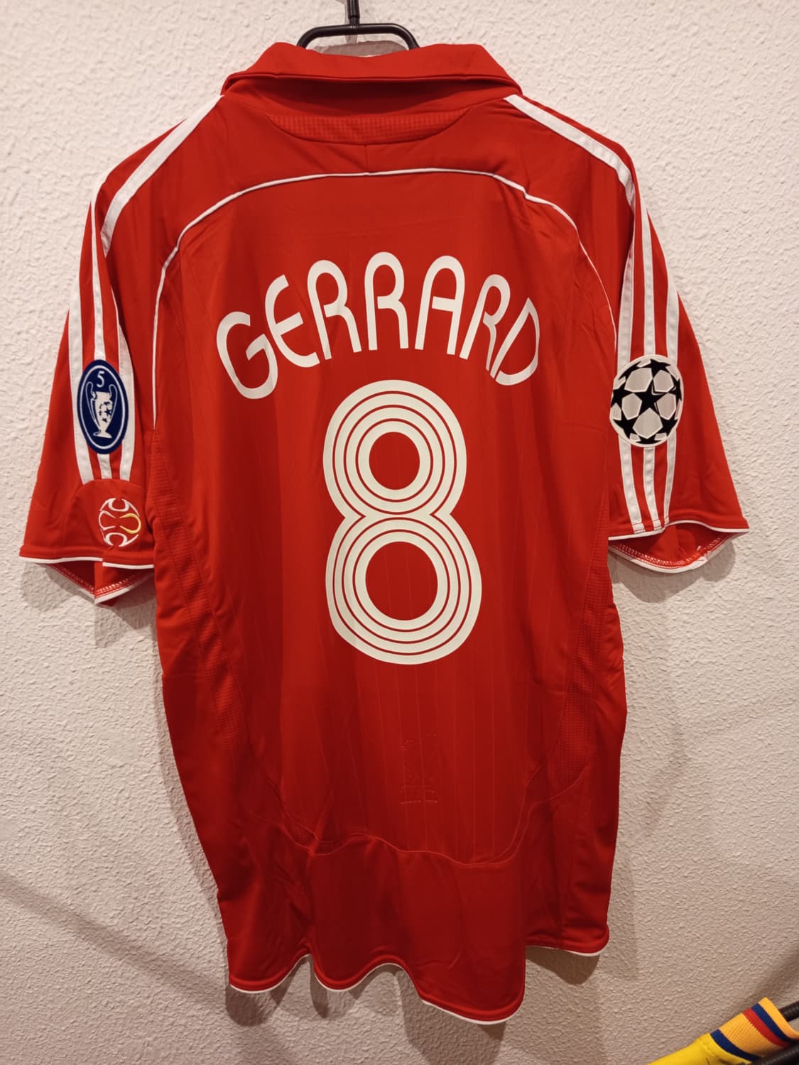 Camiseta Liverpool FC Final Atenas 2007 - Steven Gerrard #8