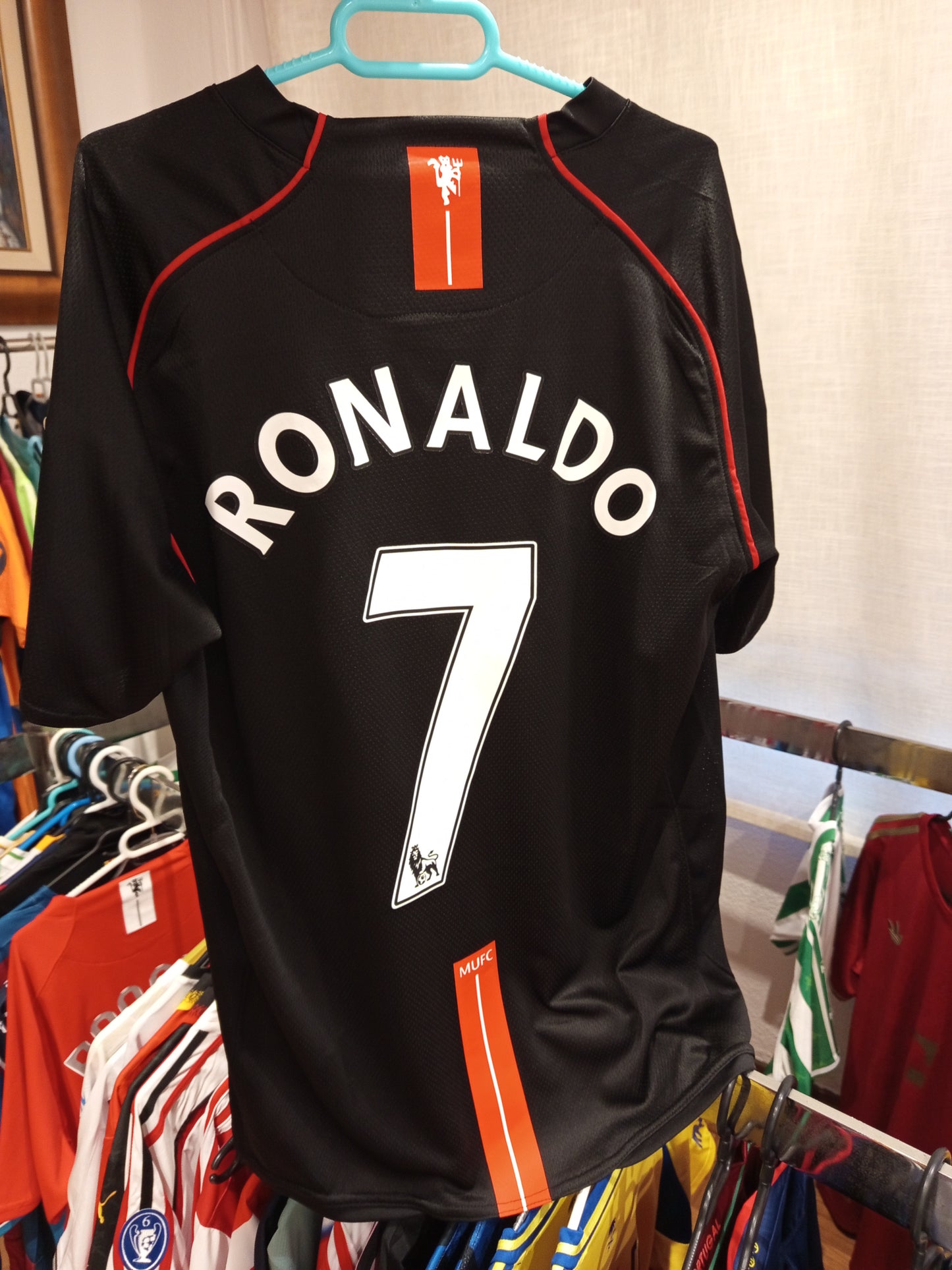 Manchester united 2008 negra #7 Ronaldo