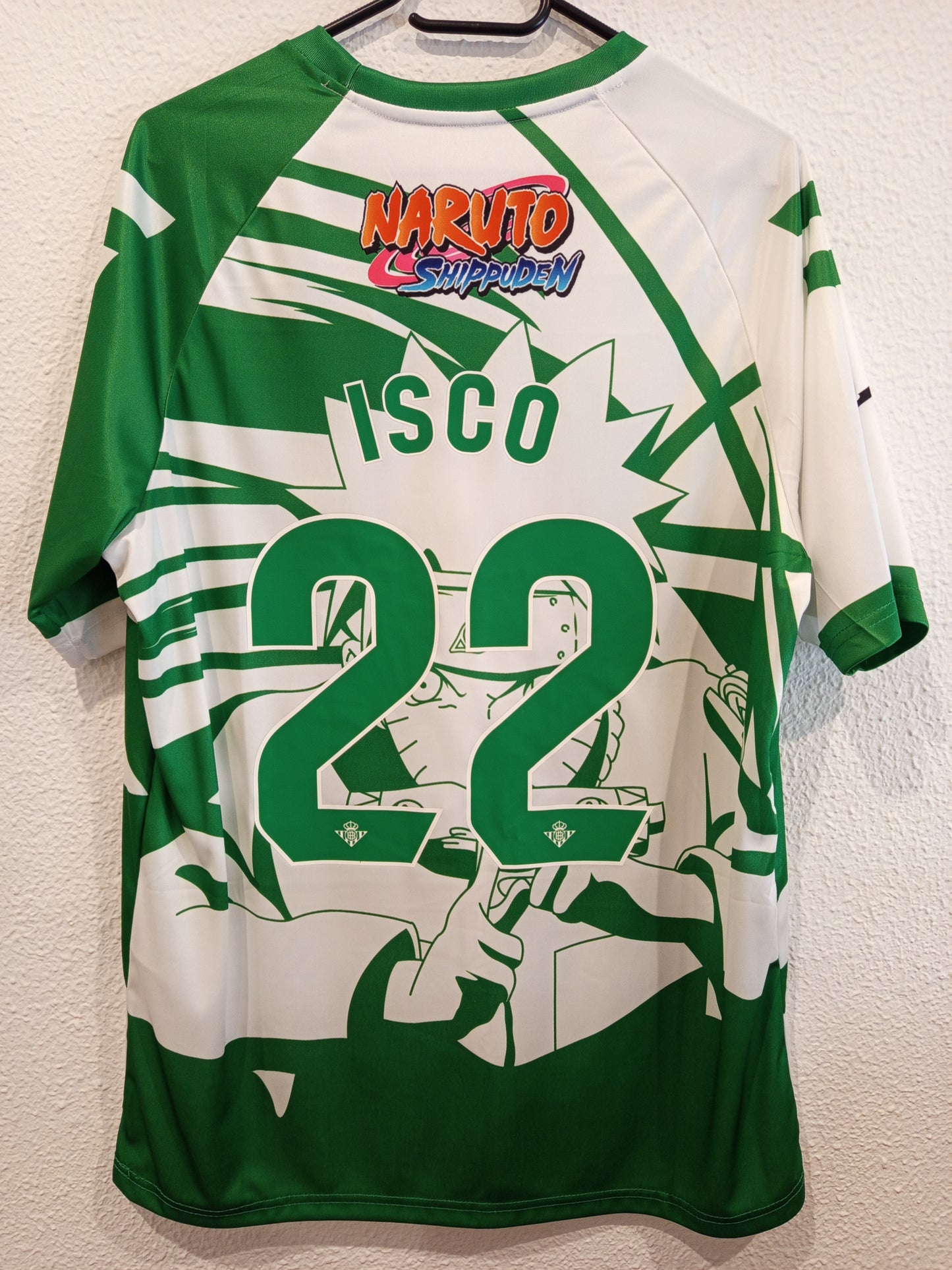 Camiseta real Betis edición especial de Naruto #22 isco