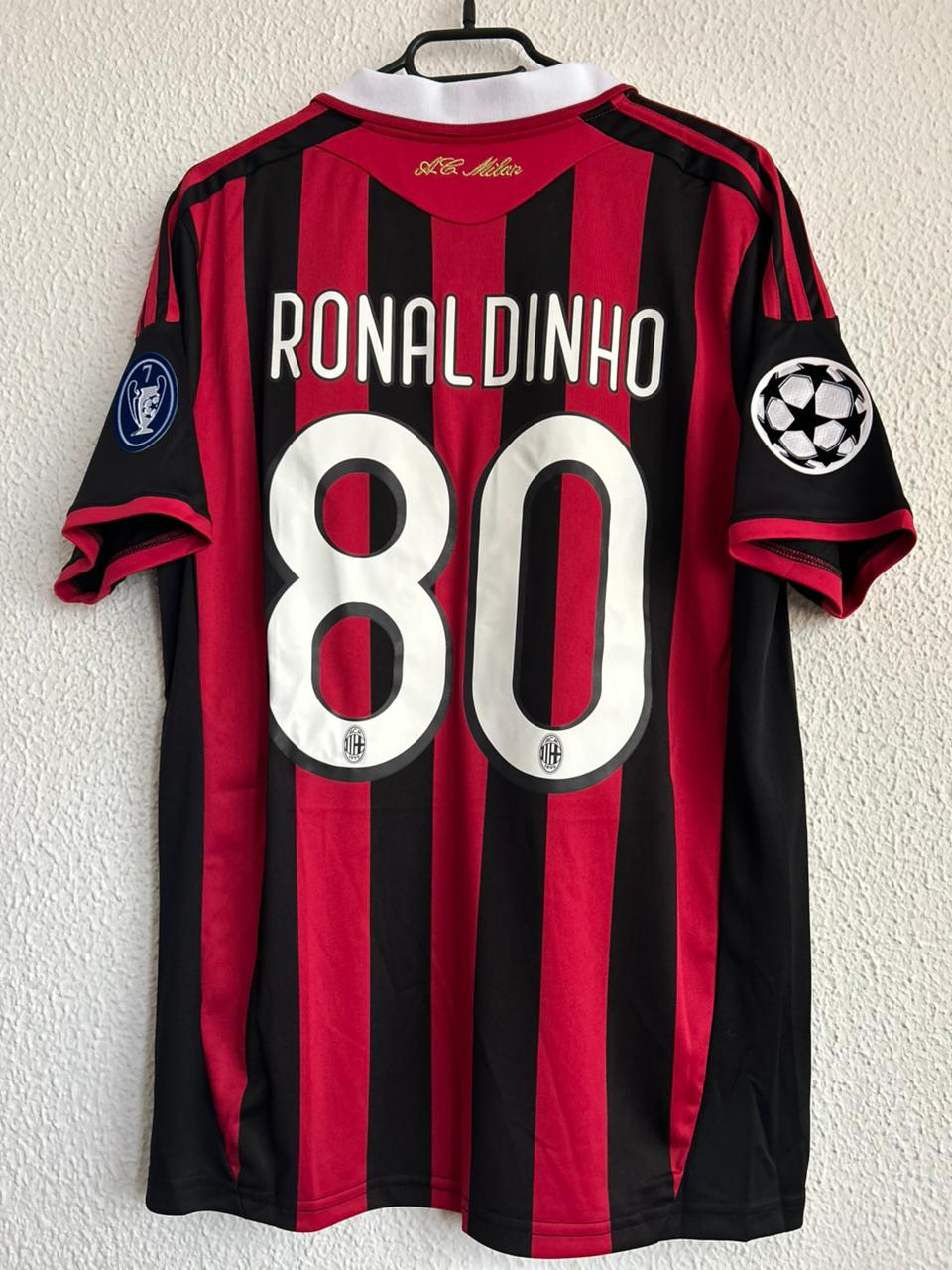 Camiseta AC Milan 2008/09 - Ronaldinho #80