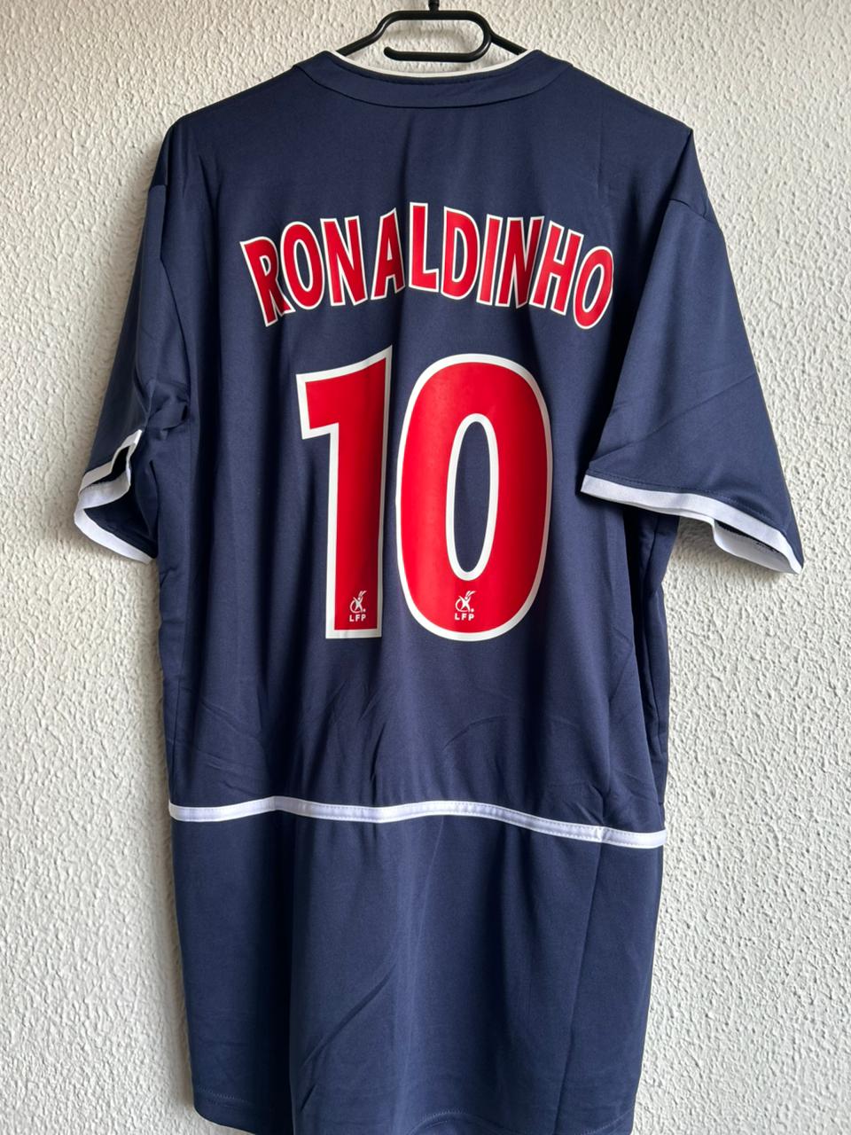 Camiseta Paris Saint-Germain Retro - Ronaldinho #10