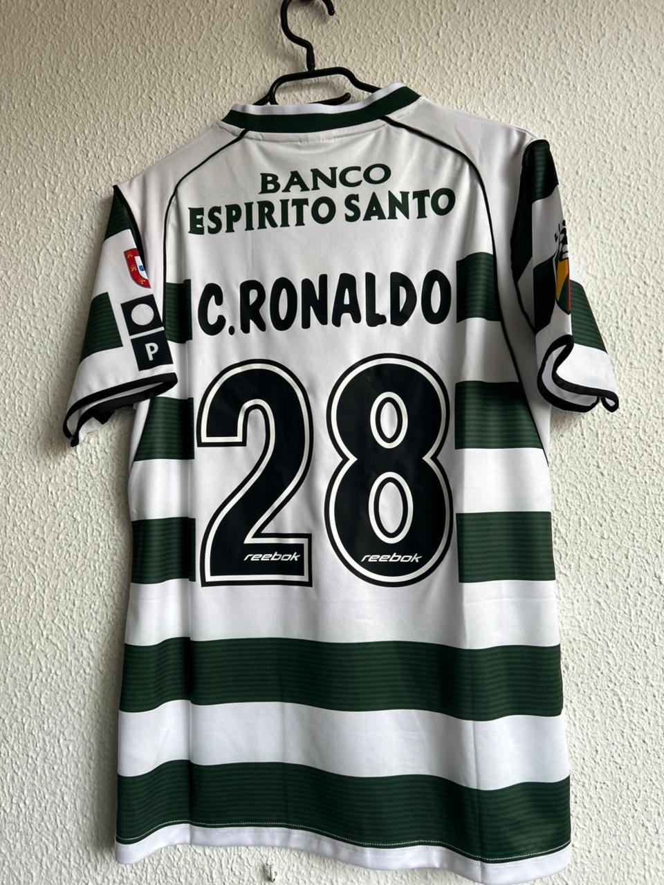 Camiseta Sporting Portugal Retro - C. Ronaldo #28