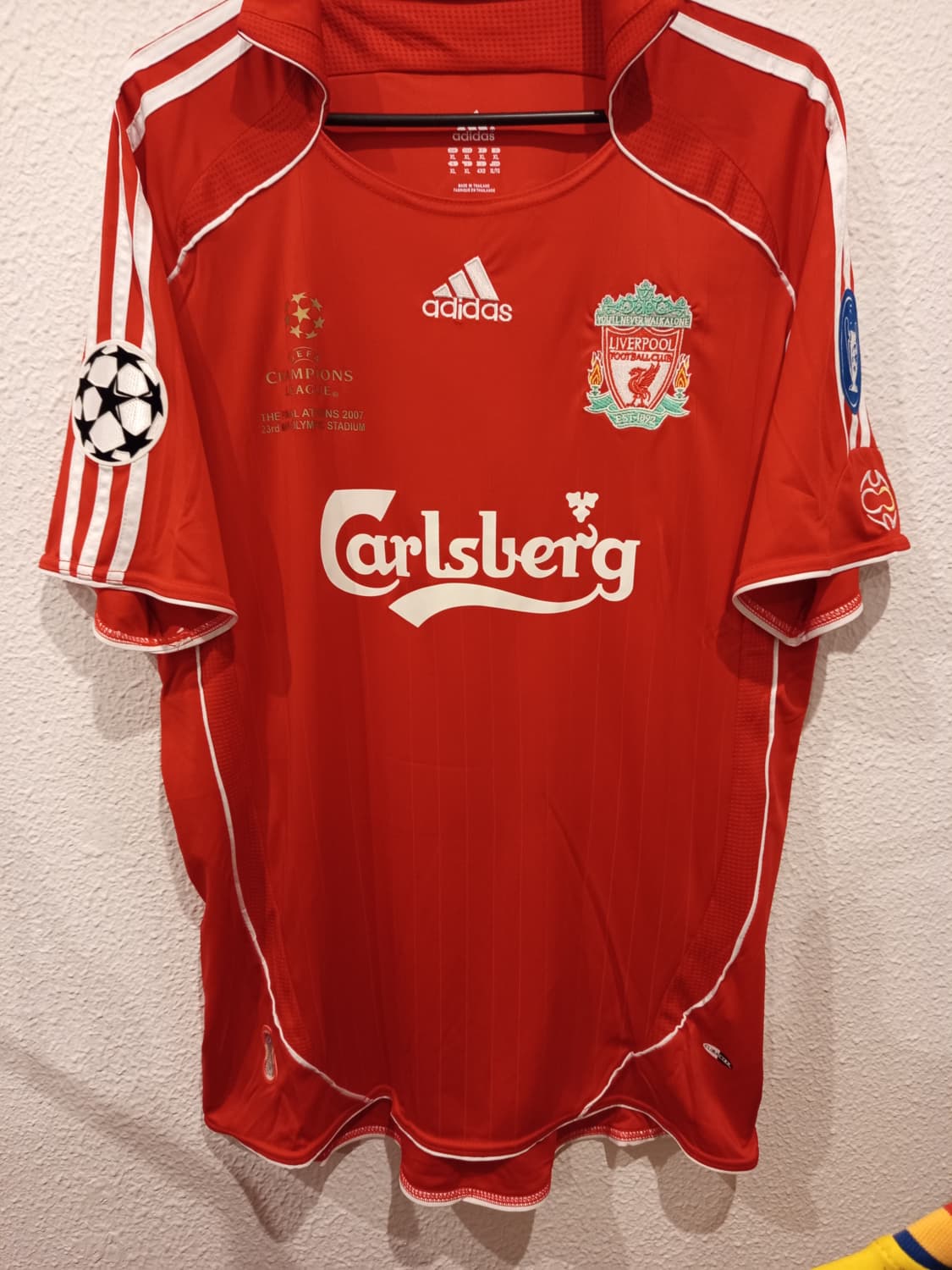 Camiseta Liverpool FC Final Atenas 2007 - Steven Gerrard #8