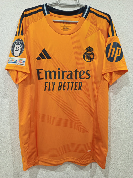 Camiseta real Madrid naranja 24/25 Mbappe #9