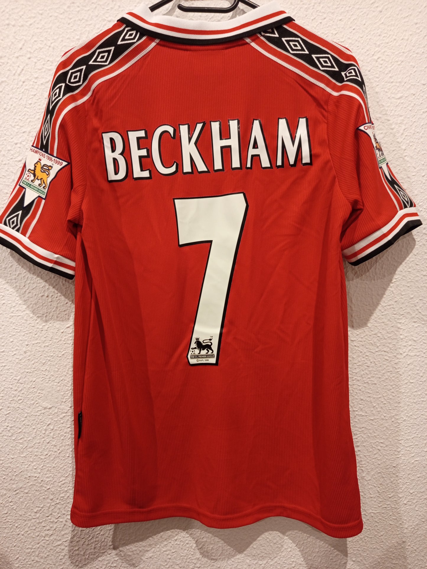 Camiseta Manchester united 1998/99 #7 Beckham